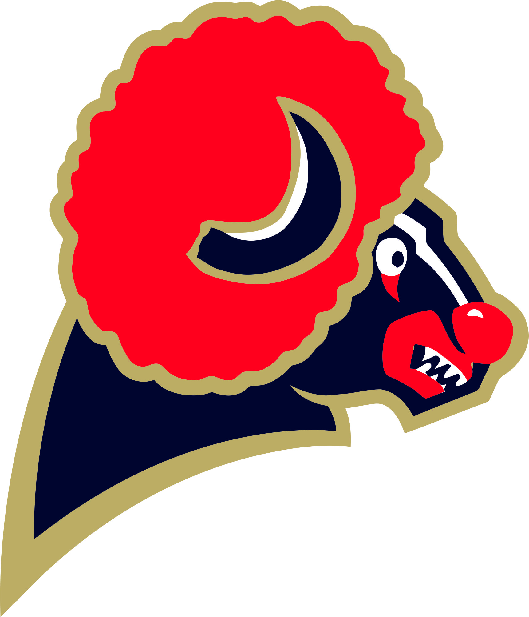Los Angeles Rams Halloween Logo iron on transfers